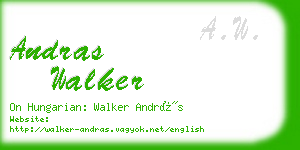 andras walker business card